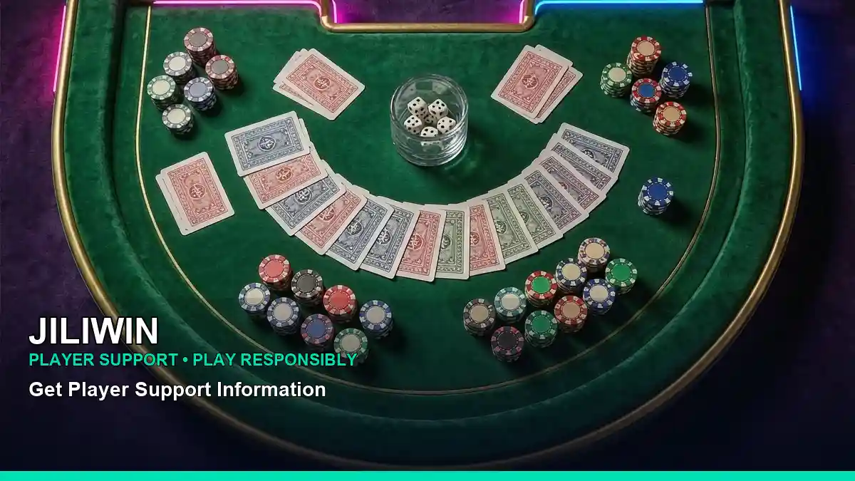 JILIWIN live casino table games with an adult Filipina host in a studio setting