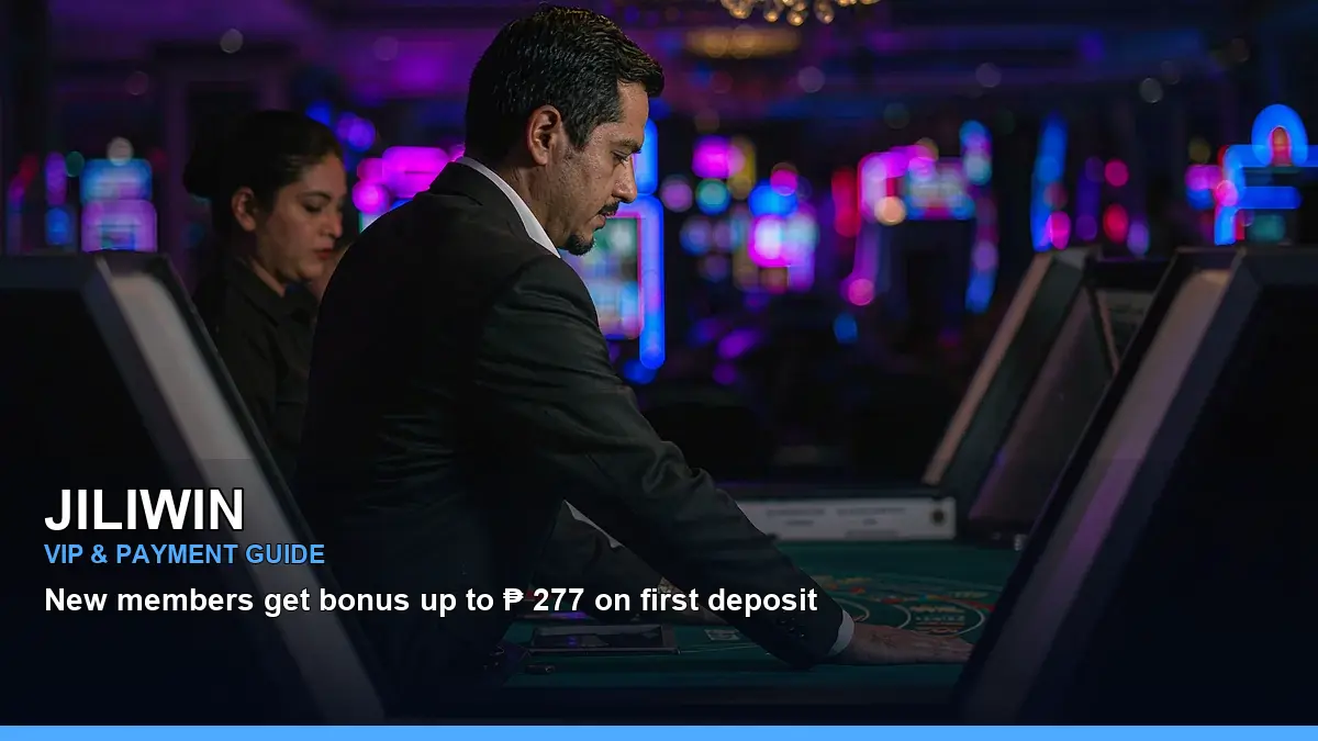 JILIWIN live casino table games with an adult Filipina host positioned on the right side of the composition